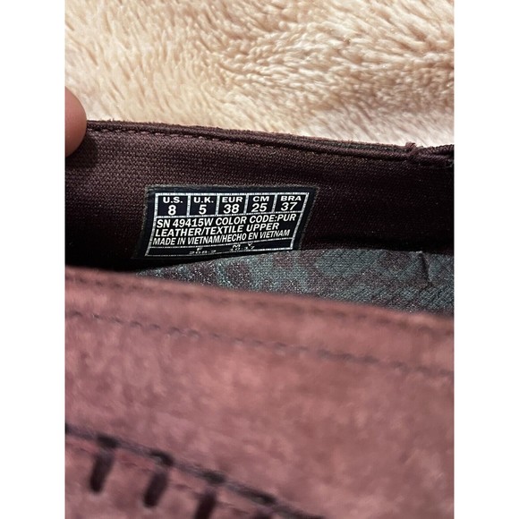 Skechers Relaxed Fit Biker Alumni Womens 8 Purple Suede Slip On Shoes 49415 - Picture 4 of 5